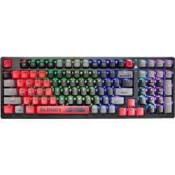 A4Tech A4TKLA47261 Μηχανικό Gaming Πληκτρολόγιο με Custom Red Διακόπτες RGB Black Red Grey