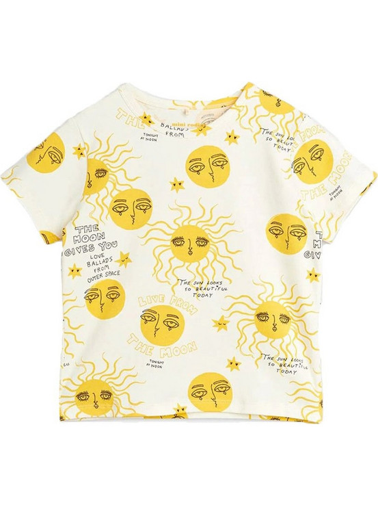 Mini Rodini Παιδικό T-Shirt Κοντομάνικο Λευκό 2212010-123