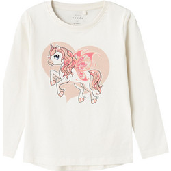 Name It Unicorn Παιδικό T-Shirt Μακρυμάνικο Λευκό 13224958