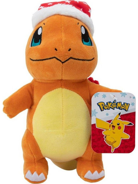 Jazwares Pokemon Winter Charmander with Santa Hat 20cm