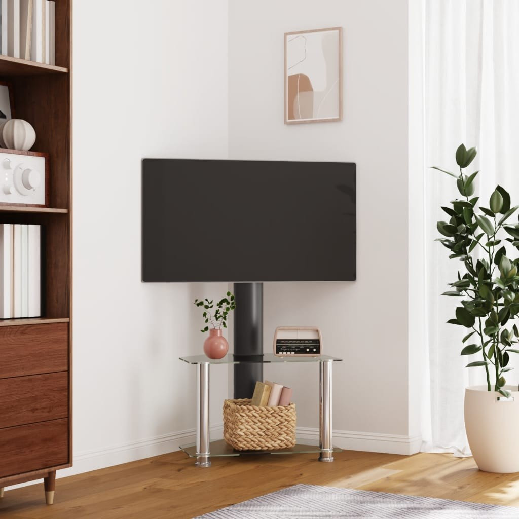 VidaXL 358165 Βάση Τηλεόρασης Δαπέδου Περιστρεφόμενη 32