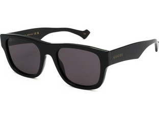 Gucci GG1427S 001 Ανδρικά Γυαλιά Ηλίου Τετράγωνα Κοκάλινα Μαύρα με Μαύρο Polarized Φακό