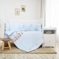 Lorelli Trend Plus Train Σετ Κούνιας Light Blue 8τμχ