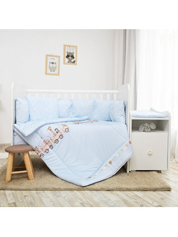 Lorelli Trend Plus Train Σετ Κούνιας Light Blue 8τμχ