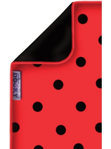 Dooky Ladybag Κουβέρτα Αγκαλιάς 70x85 Μαύρη Κόκκινη