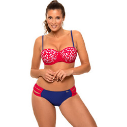 Marko Bikini Set με Ενίσχυση Φούξια Navy Μπλε M-634