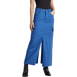 G-Star RAW Μακριά Φούστα Υφασμάτινη Ψηλόμεση Cargo Royal Blue D24386-D551-G336