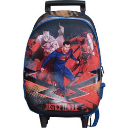 SunCe Justice League Σχολική Τσάντα Τρόλεϊ Δημοτικού Πολύχρωμη JUS-7895
