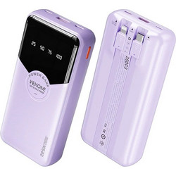 Wekome WP-59 Power Bank 10000mAh 22.5W με Θύρα USB-A & Θύρα USB-C Purple