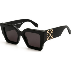 Off White 128S 1007 Γυναικεία Γυαλιά Ηλίου Τετράγωνα Κοκάλινα Μαύρα με Μαύρο Polarized Φακό