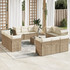 vidaXL Σετ Σαλόνι Κήπου Rattan 13τμχ Μπεζ 3249177