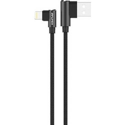 Awei CL-32 Angle 90° Braided USB-A to Lightning Cable Black CL-32