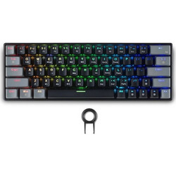 Spartan Gear Pegasus 2 Ασύρματο Μηχανικό Gaming Πληκτρολόγιο 65% RGB Black