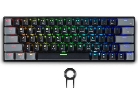 Spartan Gear Pegasus 2 Ασύρματο Μηχανικό Gaming Πληκτρολόγιο 65% RGB Black