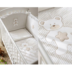 Pali Teddy Σετ Κούνιας Beige 4τμχ