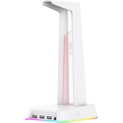 Onikuma ST-2 Επιτραπέζια Βάση Ακουστικών Gaming με RGB Θύρα USB & Κάρτα Ήχου White