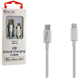 Volte-Tel USB-C to Lightning Cable 1m Grey 5205308228766
