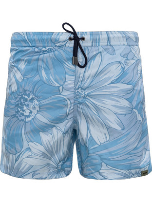 Aspesi Ανδρικό Μαγιό Σορτς Floral Γαλάζιο BM09