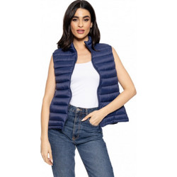 Biston Αμάνικο Γυναικείο Μπουφάν Puffer Μακρύ Navy Μπλε 51-102-001