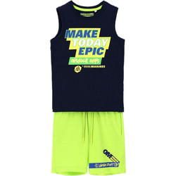 Original Marines Παιδικό Σετ για Αγόρι Καλοκαιρινό Navy Μπλε Lime DBP2189B1 19-3921