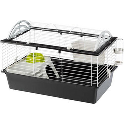 Ferplast Casita 80 Κλουβί για Κουνέλια & Ινδικά Χοιρίδια Μαύρο 78x48x50cm