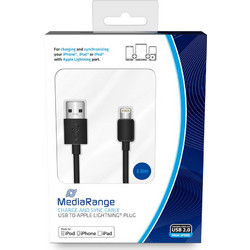 MediaRange MRCS180 USB-A to Lightning Cable 3m Black 4260459615934