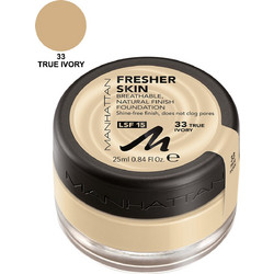 Manhattan Fresher Skin 33 True IVory Mousse Foundation 25ml