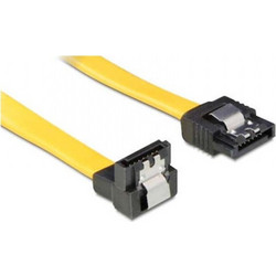 Powertech CAB-W025 Καλώδιο Σκληρού Δίσκου 7-Pin SATA Male to 7-Pin SATA Male 0.2m Yellow