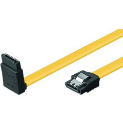 Powertech CAB-W027 Καλώδιο Σκληρού Δίσκου 7-Pin SATA III to 7-Pin SATA III 0.2m Yellow