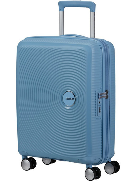 American Tourister Soundbox 88472-A039 Βαλίτσα Καμπίνας 55x40x23cm με 4 Ρόδες Γαλάζια
