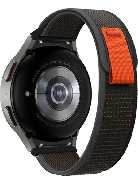 Tech-Protect Nylon Λουράκι Υφασμάτινο Black (Samsung Galaxy Watch 4 / 5 / 5 Pro / 6 / FE)