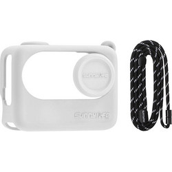Sunnylife BHT838 Lanyard Silicone Case White (Insta360 GO 3S)
