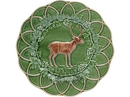 Bordallo Pinheiro Τάρανδος Πιάτο Γλυκού Πορσελάνης 24cm 5600876079787