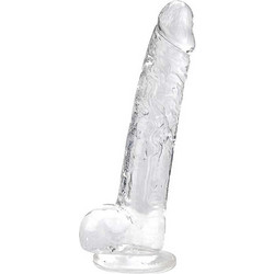 Loving Joy Ρεαλιστικό Dildo με Βεντούζα & Όρχεις 23cm Clear