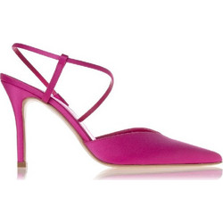 Sante Γόβες Suede Slingback με Τακούνι Στιλέτο Φούξια 23-215-43