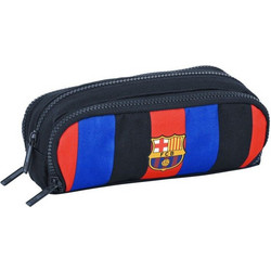 Safta F.C. Barcelona Κασετίνα Βαρελάκι με 3 Θήκες Μπλε Κόκκινη Μαύρη S4307085