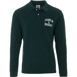 Franklin & Marshall Ανδρική Μπλούζα Polo Μακρυμάνικη Κυπαρισσί JM6004.000.3005P01-102