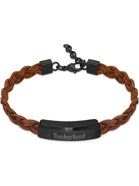 Timberland Ανδρικό Βραχιόλι από Δέρμα & Ατσάλι TDAGB0002101