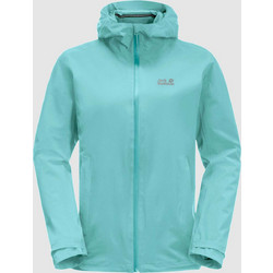 Jack Wolfskin Γυναικείο Μπουφάν Χειμωνιάτικο Softshell Μακρύ Αδιάβροχο Αντιανεμικό Τιρκουάζ 1111514-4110
