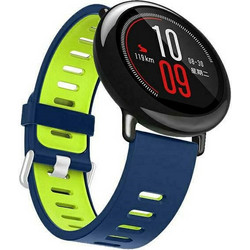 Beline 2Color Λουράκι Σιλικόνης Blue / Lime (Universal 22mm)