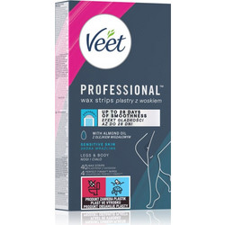 Veet Expert Ταινίες Αποτρίχωσης για Πόδια για Ευαίσθητες Επιδερμίδες 40τμχ