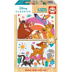 Παιδικό Puzzle Educa Disney Animals The Lion King & Bambi 2x16 Κομμάτια