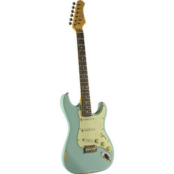 Eko Guitars S300 Relic Ηλεκτρική Κιθάρα ST Style με SSS Μαγνήτες Daphne Blue