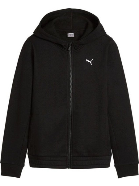 Puma Παιδική Ζακέτα Φούτερ με Κουκούλα και Φερμουάρ Μαύρη 680992-01