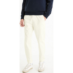 Celio Ανδρικό Παντελόνι Joggers Ελαστικό Κανονική Εφαρμογή Μπεζ FOPLANE