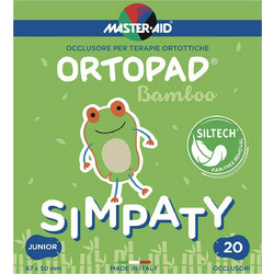 Master Aid Ortopad Bamboo Simpaty Οφθαλμικά Επιθέματα για Παιδιά Πολύχρωμα 67x50mm 20τμχ