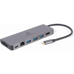 Gembird A-CM-COMBO5-05 USB-C Docking Station με HDMI 4K PD Ethernet