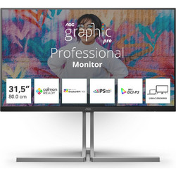 AOC U32U3CV IPS HDR Monitor 31.5" 3840x2160 4K UHD 60Hz 4ms