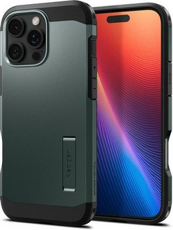 Spigen Tough Armor AI MagFit Back Cover Abyss Green (iPhone 16 Pro)