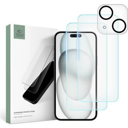 Tech-Protect Supreme Set Tempered Glass 2-pack (iPhone 15)